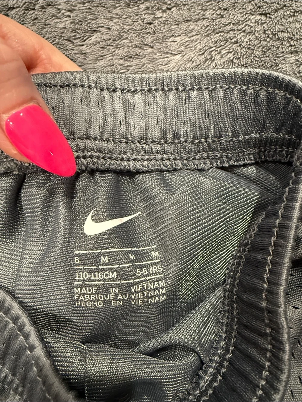 Nike Gray Mesh Kids Shorts